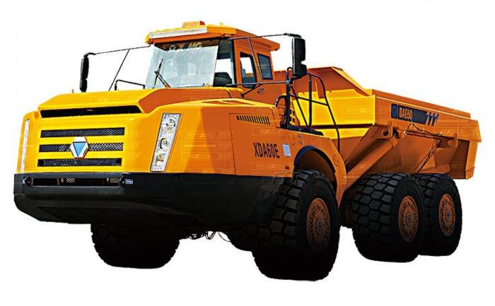 Шарнирно-сочлененный самосвал XCMG XDA60